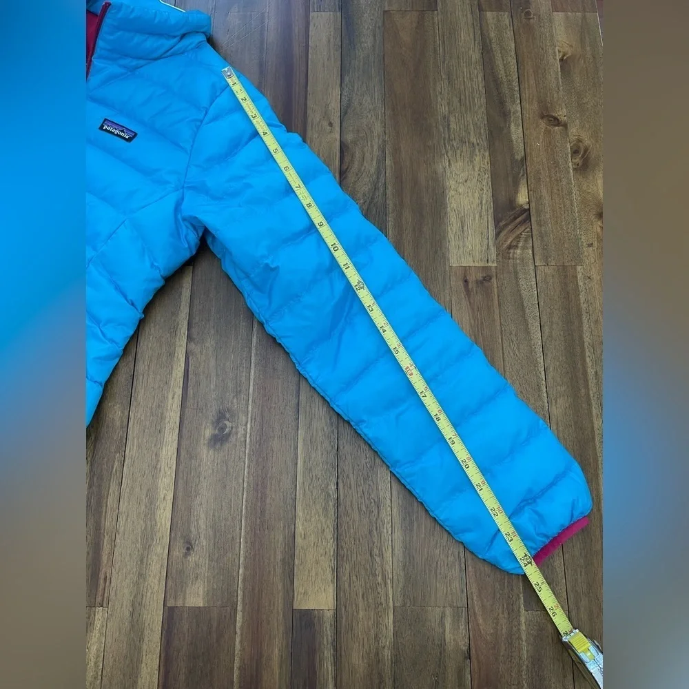 Patagonia Kids Bright Blue Puffer Jacket XL